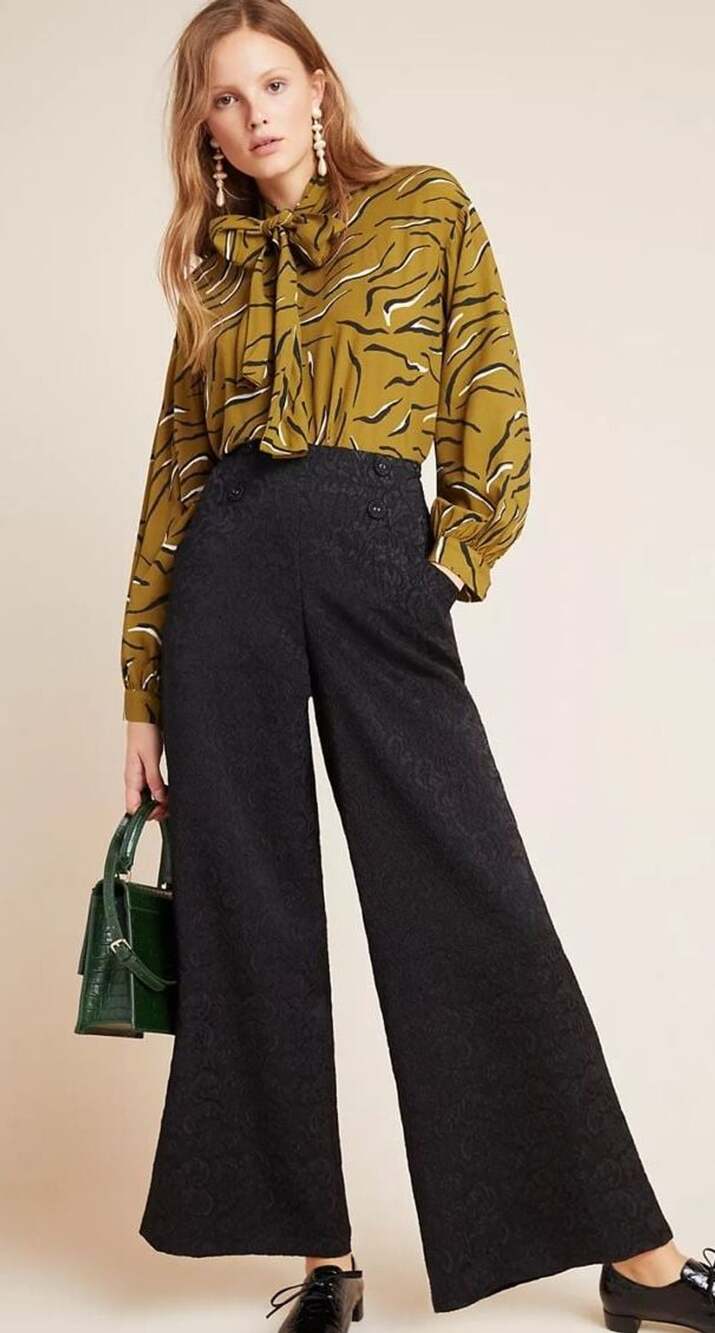 Anthropologie Eva Franco Sedine Jacquard Trousers